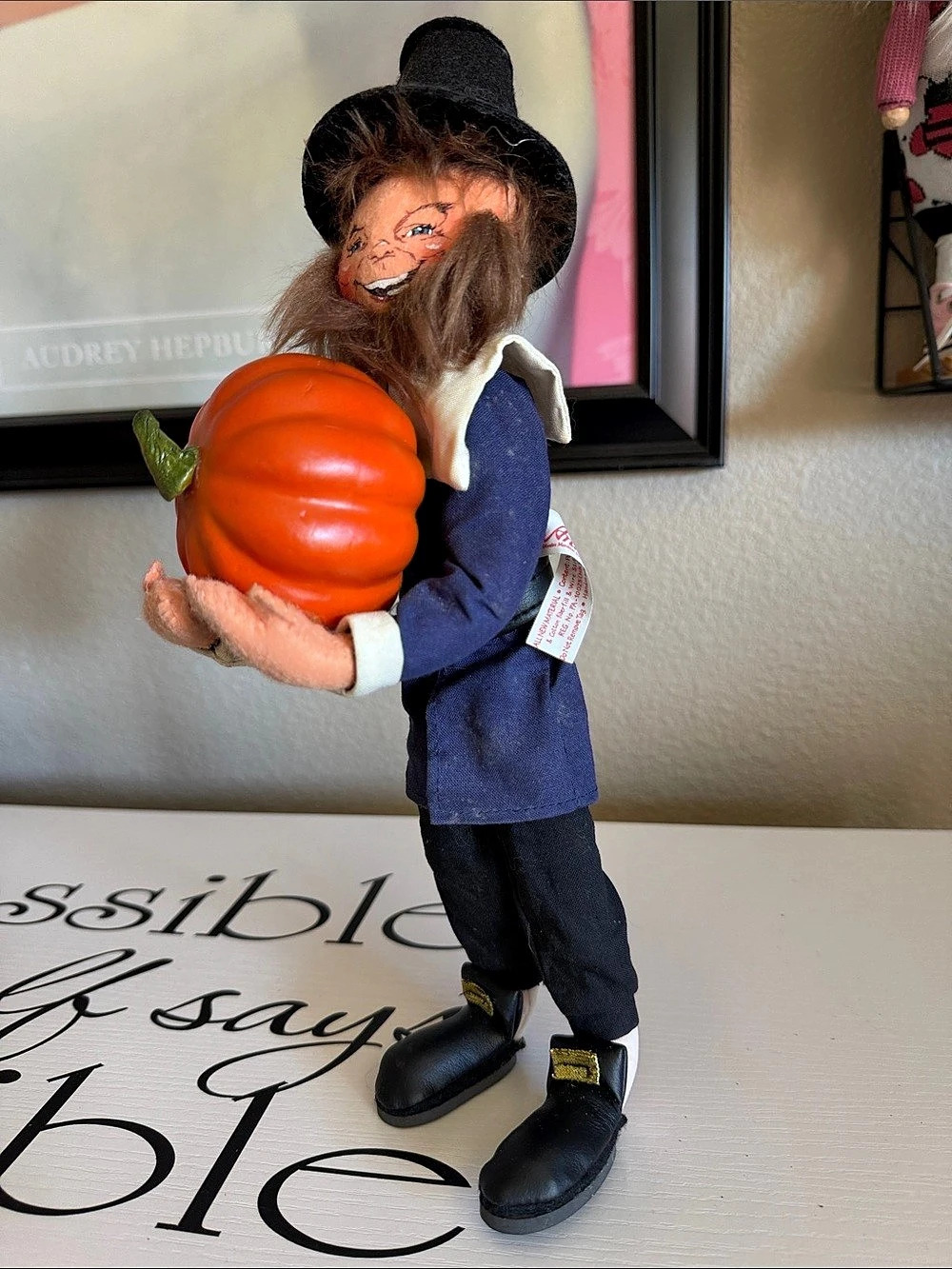Annalee Pumpkin Man Pumpkin Figure Decor 2005